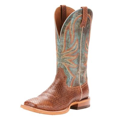 Ariat Range Boss Kahverengi / Yeşil Western Csizma Erkek (31346-499)